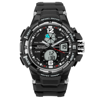 Yika 30ATM Waterproof Digital Sports Japan Wrist Watch (Silver)  