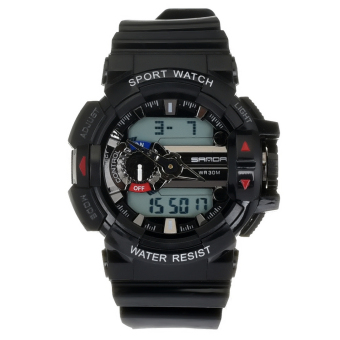 Yika LCD Light Waterproof Watch (Gray)  