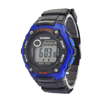 Yika Men Mens Analog Digital #S Waterproof Military wrist Watch (Blue)  