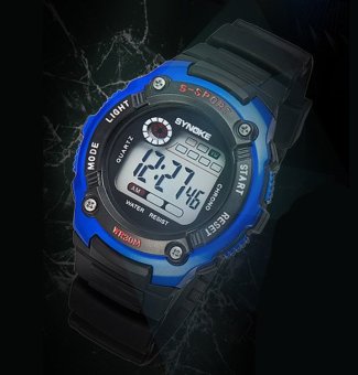 Yika Men Mens Analog Digital #S Waterproof Military wrist Watch (Gold)  