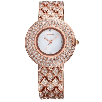 yooc Qin Wei female diamond bracelet watches luxury Diamond WatchLadies high-end fashion wholesale cheap watches female (Gold) - intl  