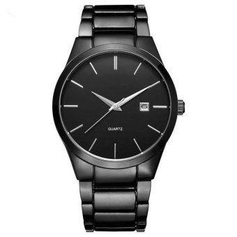 Yumite Business Watches Quartz Watch Men's Watches Steel Watch Men's Fashion Watches Black Straps Black Dials - intl  