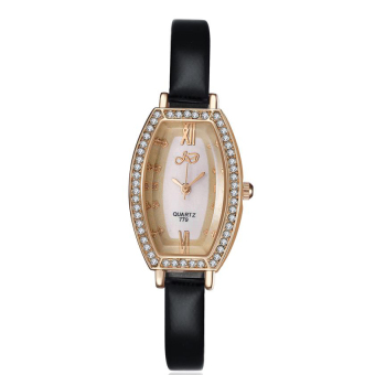 ZUNCLE Women Crystal Casual Quartz Wrist Watch(Black)  