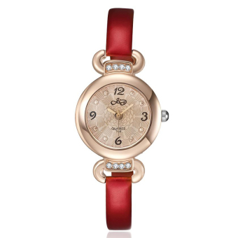 ZUNCLE Women Elegant Crystal Quartz Wrist Watch(Red)  