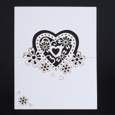9 x 12cm Love Heart Laser Cut Table Place Name Cards Wedding Party Favor Decor - Intl