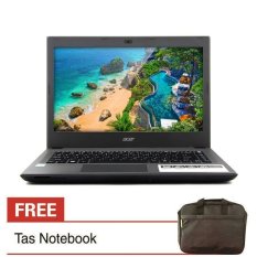Acer Aspire E5 473 - 39FN - Core i3-5005U - RAM 2GB - HDD 500GB - Grey + Gratis Tas