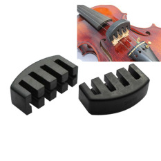 Acoustic Electric Heavy Black Rubber Violin Silencer Violin Practice Mute (Intl)