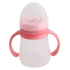 Ai Home Silicone Baby Feeding Food Supplement Rice Cereal Bottle Infant Silica Gel Baby Feeding Bottle With Spoon (Pink) - Intl