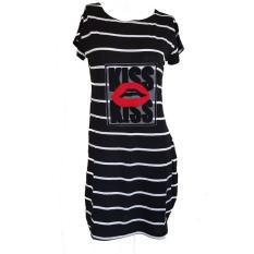 AILY Baju Tidur Salur 868(hitam)