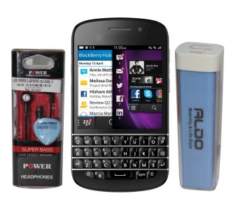 Aldo Smartphone AS10 Hitam + Power Bank 3000 Mah+Earphone hitam