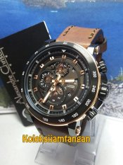 Alexandre Christie 6429 Rose Gold - Jam Tangan Pria - Leather Strap - Rose Gold