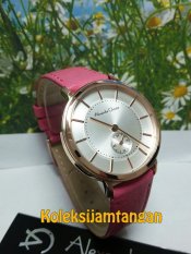 Alexandre Christie 8493 Rose Gold - Jam Tangan Wanita - Tali Kulit - Pink