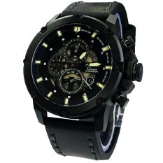 Alexandre Christie AC6416MC Jam Tangan Pria Strap Leather Hitam