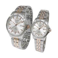 Alexandre Christie Classic Steel Couple Series 8402LMDBTRSL Jam Tangan Pasangan Silver Gold