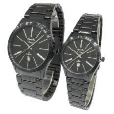 Alexandre Christie Classic Steel Couple Series 8448LMDBIPBA Black