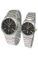 Alexandre Christie Classic Steel Couple Series 8448LMDBTRBA Silver & Rose Gold Jam Tangan Pasangan