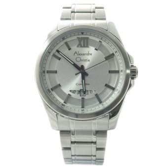 alexandre christie jam tangan pria silver stainless alexandre christie jam tangan pria silver stainless