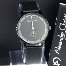 Alexandre Christie - Jam Tangan Wanita - Leather Strap - AC 8485 Black Ladies