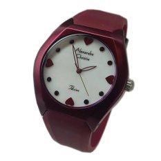 Alexandre Christie Jam Tangan Wanita - Maroon - Silicon - AC2386 Maroon