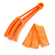 Allwin New Practical Dirt Cleaner Cleaning Brush Air Conditioner Window Duster orange (Intl)