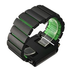 Aluminum LunaTik LYNK Multi-Touch Wrist Watch Band for iPod Nano 6th generation Black-green (Intl)