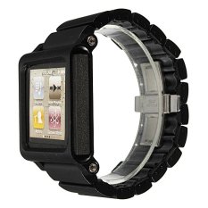 Aluminum LunaTik LYNK Multi-Touch Wrist Watch Band for iPod Nano 6th generation Black - Intl - Intl