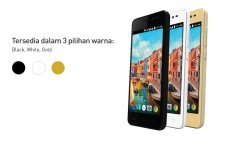 Andromax A Smartfren - 8GB - 4G - Gold - Free perdana Kuota 65 gb