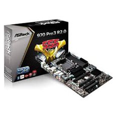 Asrock Motherboard 970 Pro3 R2.0 Socket Am3 - Hitam