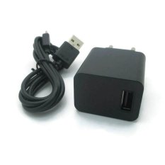 Asus Charger dan Kabel Data Micro USB For Zenfone - Hitam