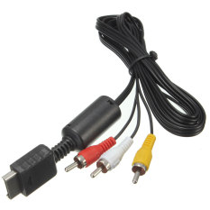 Audio Video AV Cable Cord Wire to 3 RCA TV Lead for Sony Playstation PS1 PS2 PS3 - Intl