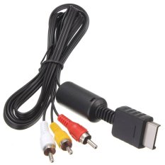 Audio Video AV Cable Cord Wire to 3 RCA TV Lead for Sony Playstation PS1 PS2 PS3 (Multicolor) (Intl)