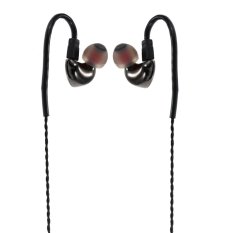 AUGLAMOUR R8 HIFI Music Super Bass Stereo In-ear Metal Headset DIY with Hook Black for iPhone 6s 6 iPad Samsung S5 S4 Note 5 4 other 3.5mm (Black) (Intl)