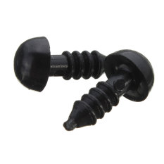 Autoleader Black Plastic Safety Eyes For Teddy Bear/Dolls/Toy Animal/Felting,6-20mm (Intl)