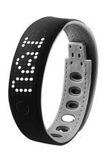 B17 Bluetooth 4.0 LED Smart Bracelet Sports Activity Wristband Watch Cell Phone Mate with Pedometer Sleep Monitor Calories Detection and Remote Camera for iPhone 5S 6 Plus HTC One M8 Sony Z3 Huawei Samsung Galaxy Note 5 Black- Intl