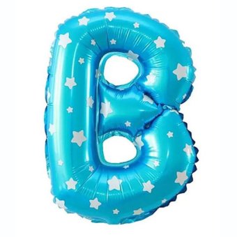 balon foil huruf b biru motif bintang lazada indonesia balon foil huruf b biru motif bintang lazada indonesia