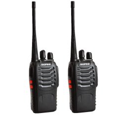 BAOFENG BF-888S portable Walkie Talkie UHF 400-470MHz 5W Two-way Radio 2PCS (Black) (Intl)