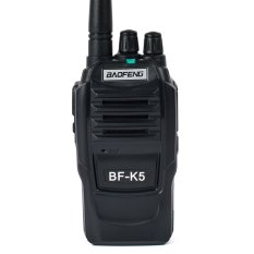 Baofeng Bf-k5 5w Ham Uhf 400-470mhz 1500mAh Li-ion Scanner 16CH Two Way Amateur Handy Radio Black Walkie Talkie Portable Transceiver (Intl)