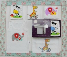 Bayi Online Shop Singlet Kazel Animal Edition 3 PCS