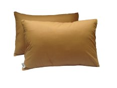 Beautiful Home - Sarung Bantal Tidur Polos 47 cm X 67 cm Isi 2 Pcs - Coklat Susu