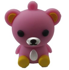 Best CT Silicon Rubber Teddy Bear 8GB USB 2.0 Flash Drive Pink