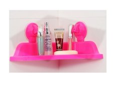 Best Rak Segitiga Organizer Kamar Mandi/ Dapur/ Tempat Bumbu Organizer Sudut 02 - Pink Rose