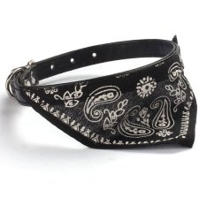 BH-N008-XS-Black Lovely Pet Dog Cat Adjustable Triangle Bandana Collar Black (Intl)