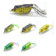 Bigskyie 5 Hollow Body Topwater Frogs Fishing Lures Baits With Multicolor free shipping - Intl