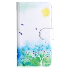 Bird And Tree Spring Style Design Card Slot Magnetic PU Leather Flip Case Cover Compatible For LG Optimus L9 P760 P765