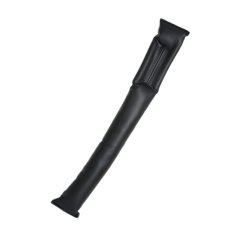 Black Leather Car Seat Gap Pad Space Filler Padding Holster Protective Case Cleaner Slot Plug Stopper
