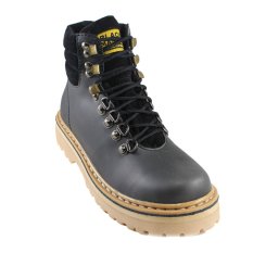 Black Master Under Armor Sepatu Bots Kulit Asli - Black