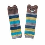 Bluelans Baby Toddler Boy Girl Stripe Cotton Legging Arm Leg Warmer Cartoon Socks (Brown)- Intl