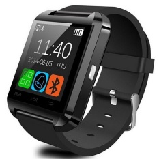 Bluetooth Smart Watch Smartwatch U8 U80 U MTK Handsfree Digital-watch Bracelet Sport wristband for Android phone Samsung iPhone(Black) - Intl