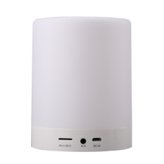 Bluetooth Speaker with Smart Touch Portable Lamp - Putih