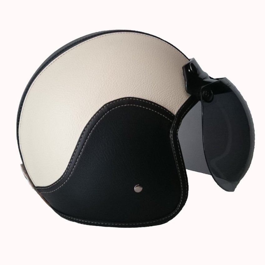 harga bogo helm kulit retro hitam krem harga me harga bogo helm kulit retro hitam krem harga me
